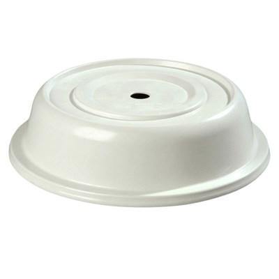 Carlisle 91055202 10-1/8" To 10-1/2" Plate Cover, Bone Polyglass