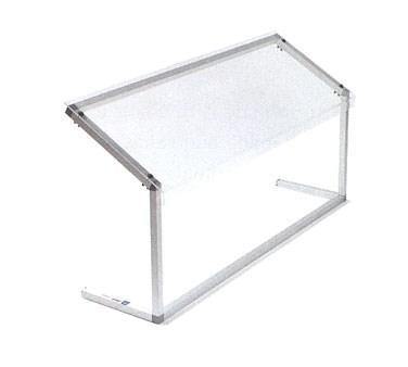 Carlisle 927207 73-1/4" Portable Sneeze Guard, Single-Sided, Acrylic/Aluminum, Clear