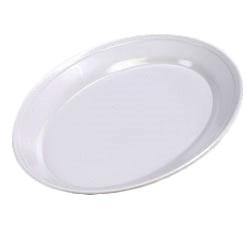 Carlisle ARR12002 12" X 8-1/2" White Rimmed Oval Platter