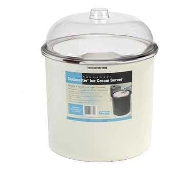 Carlisle CM101202 White 3 Gallon Coldmaster Ice Cream Cold Crock with Lid