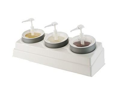 Carlisle CM106902 Coldcrock Organizer - Holds (3)2 Qt Coldcrocks, White