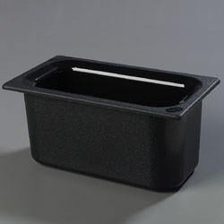 Carlisle CM110203 Coldmaster 1/3 Size Black Cold Food Pan - 6" Deep