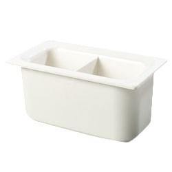 Carlisle CM110302 Third Size Food Pan - Plastic, White