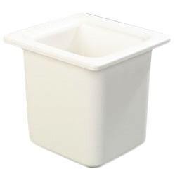 Carlisle CM110502 Coldmaster 1/6 Size White High Capacity Cold Food Pan - 6" Deep