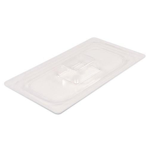 Carlisle CM112707 Third-Size Lid For Standard Pan, Mold-In Handle, Clear Acrylic
