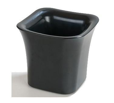 Carlisle CM140103 Designer Coldmaster 2 Qt. Black Flared 7-1/2" Square Crock