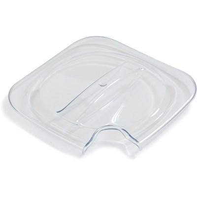 Carlisle CM140407 Designer Coldmaster Clear Notched Lid For 1 Qt. Square Designer Coldmaster Crocks