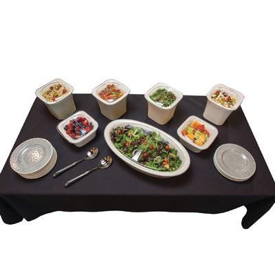 Carlisle CM140707 Designer Coldmaster Clear Solid Lid For 5 Qt. Oval Designer Coldmaster Crocks