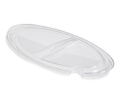 Carlisle CM140807 Designer Coldmaster Clear Notched Lid For 5 Qt. Oval Designer Coldmaster Crocks