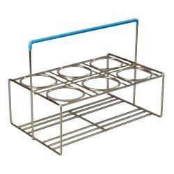 Carlisle CW6C38 Flatware Carrier with (6) Compartments, Steel Wire, Chrome