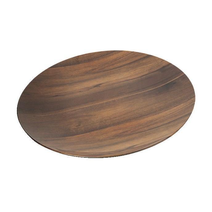 Carlisle EAG1069 Epicure Acacia 19-1/4" Woodgrain Round Platter