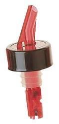 Carlisle EP21400 1 Oz Liquor Pourer - Red/Black