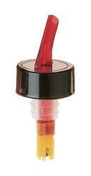 Carlisle EP21700 1 1/2 Oz Liquor Pourer - Red/Black