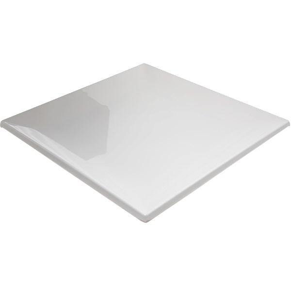 Carlisle HAL1102 Halcyon 12" Square Bone White Melamine Plate