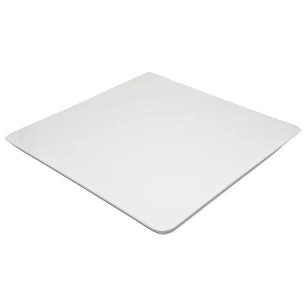 Carlisle HAL1802 Halcyon 13" Square Bone White Melamine Serving Platter