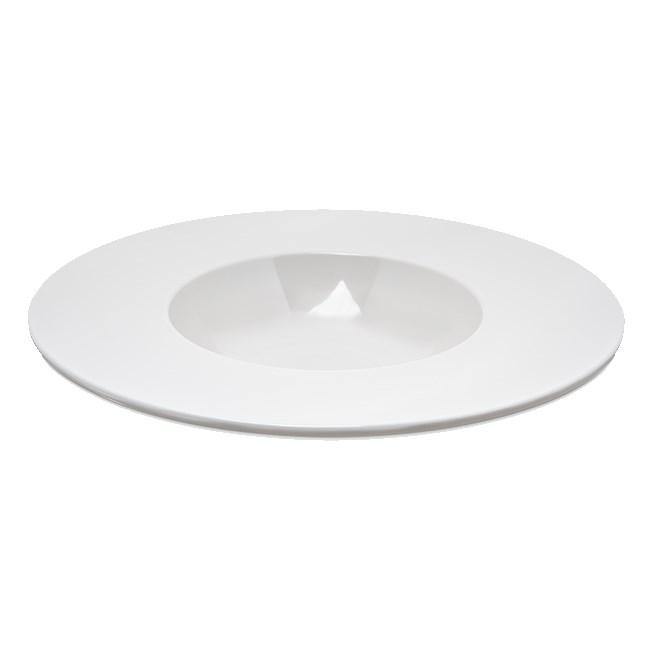 Carlisle HAL2202 Halcyon 8 Oz. Bone White Top Hat Melamine Pasta Bowl