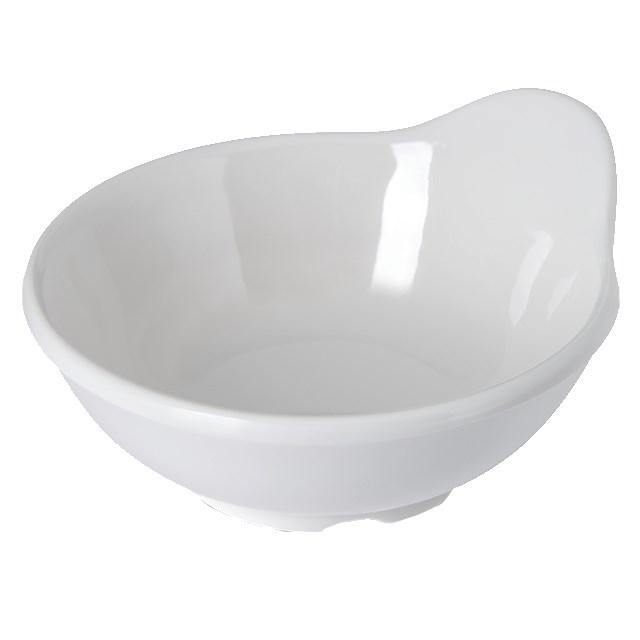 Carlisle HAL3202 Halcyon 2 Oz. Bone White Handled Melamine Bowl