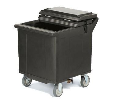 Carlisle IC225003 Black Cateraide 125 Lb. Mobile Ice Caddy