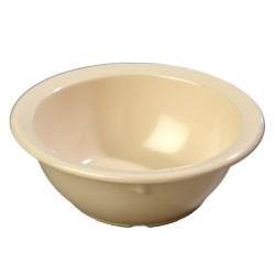 Carlisle KL11925 Kingline 12.5 Oz. Tan Rimmed Nappie Bowl