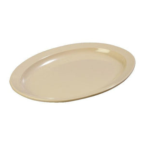 Carlisle KL12625 Kingline 13-1/2" X 9-3/4" Tan Oval Platter