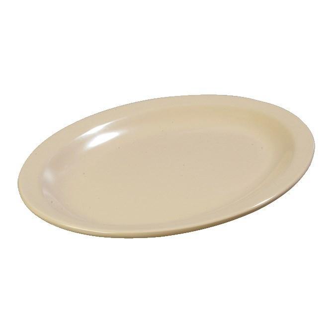 Carlisle KL12725 Kingline 12" X 9" Tan Oval Platter