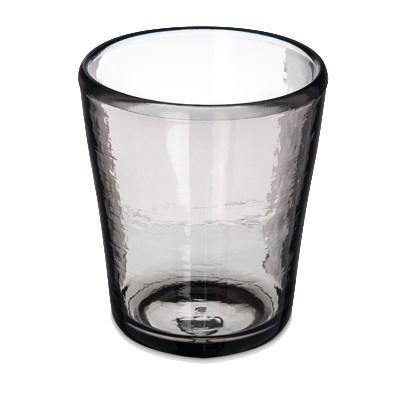 Carlisle MIN544018 14 Oz Double Old Fashioned Glass Tritan Plastic, Smoke Gray