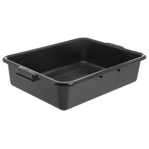 Carlisle N4401003 Comfort Curve Tote Box - 20" X 15" X 5", Black Plastic