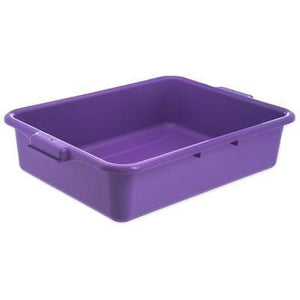 Carlisle N4401089 Comfort Curve Tote Box - 20" X 15" X 5", Purple Plastic