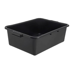 Carlisle N4401103 Comfort Curve Tote Box - 20" X 15" X 7", Black Plastic