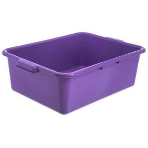 Carlisle N4401189 Comfort Curve Tote Box - 20" X 15" X 7", Purple Plastic