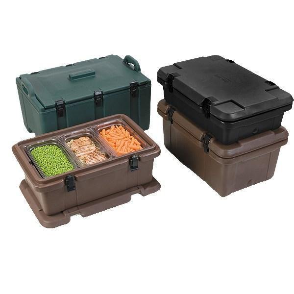 Carlisle PC140N01 Cateraide Brown Top Loading 4" Deep Insulated Food Pan Carrier