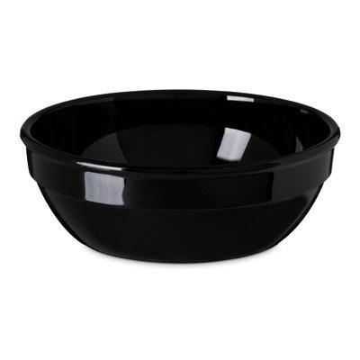 Carlisle PCD31603 10 Oz. Black Polycarbonate Nappie Bowl