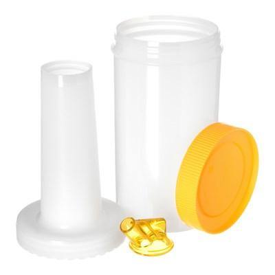 Carlisle PS601N04 32 Oz Store 'N Pour Quart Complete - Polyethylene, Yellow
