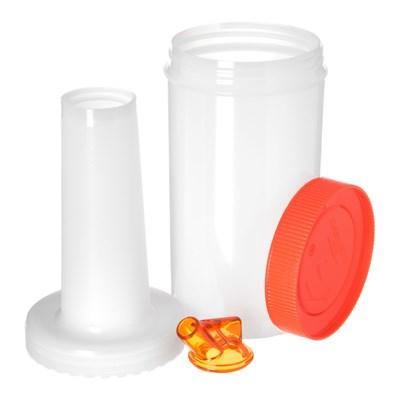 Carlisle PS601N24 32 Oz Store 'N Pour Quart Complete - Polyethylene, Orange