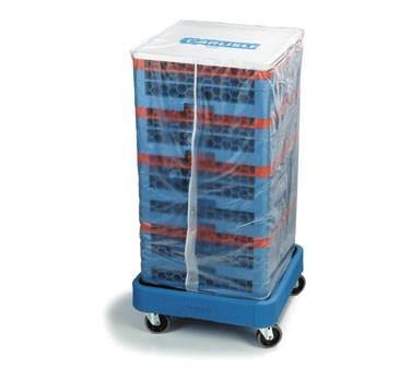 Carlisle RDC107 Opticlean Rack Dust Cover, 21"L X 21"W X 48"H, Heavy-Duty, Vinyl, Clear