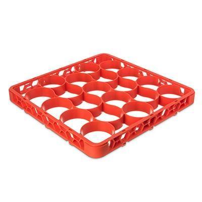 Carlisle REW20SC24 Opticlean Newave 20 Compartments Orange Color-Coded Short Glass Rack Extender