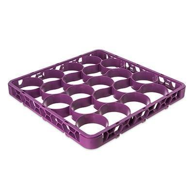 Carlisle REW20SC89 Opticlean Newave 20 Compartments Lavender Color-Coded Short Glass Rack Extender