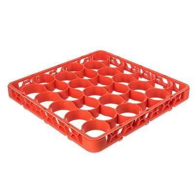 Carlisle REW30SC24 Opticlean Newave 30 Compartments Orange Color-Coded Short Glass Rack Extender