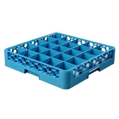 Carlisle RG2514 Opticlean 25 Compartments Blue Glass Rack