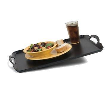 Carlisle RST1520NSQ03 Rectangular Room Service Tray, 20" X 15", Polycarbonate, Black