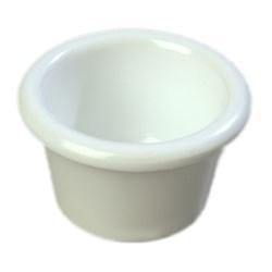 Carlisle S27502 1.5 Oz. White Smooth Melamine Ramekin