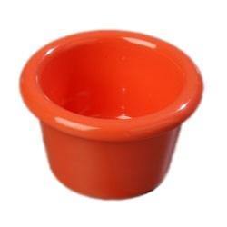 Carlisle S27552 1.5 Oz. Sunset Orange Smooth Melamine Ramekin