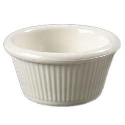 Carlisle S27942 2 Oz. Bone Fluted Melamine Ramekin