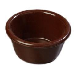 Carlisle S28069 3 Oz. Chocolate Smooth Melamine Ramekin