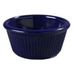 Carlisle S28260 3 Oz. Cobalt Blue Fluted Melamine Ramekin