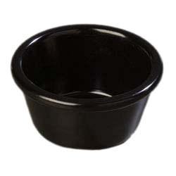 Carlisle S28603 Smooth Melamine Ramekin, 6 Oz., Black