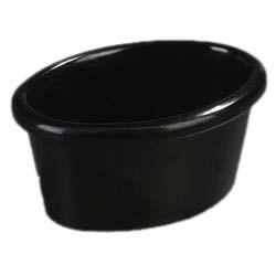 Carlisle S31003 Oval Melamine Ramekin, 2 Oz., Black