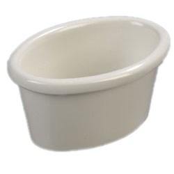 Carlisle S31042 Oval Melamine Ramekin, 2 Oz., Bone