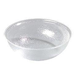Carlisle SB7607 16" Round Salad Bowl with 10 Qt Capacity, Acrylic, Clear