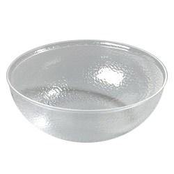 Carlisle SB7807 18" Round Salad Bowl with 15 Qt Capacity, Acrylic, Clear